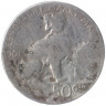 Монета. Бельгия. 50 сантимов 1901 год.  Der Belgen.