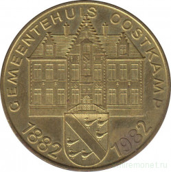 Монетовидный жетон. Бельгия. Осткамп. 50 бельгийских франков 1982 год.