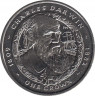 Монета. Фолклендские острова. 1 крона 2007 год. Чарльз Дарвин. ав.