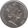 Монета. Австралия. 5 центов 1987 год. ав.