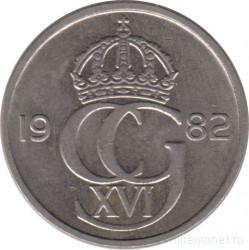 Монета. Швеция. 50 эре 1982 год.