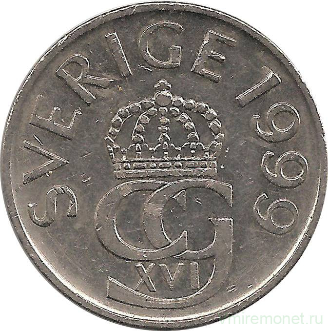 Монета. Швеция. 5 крон 1999 год. 