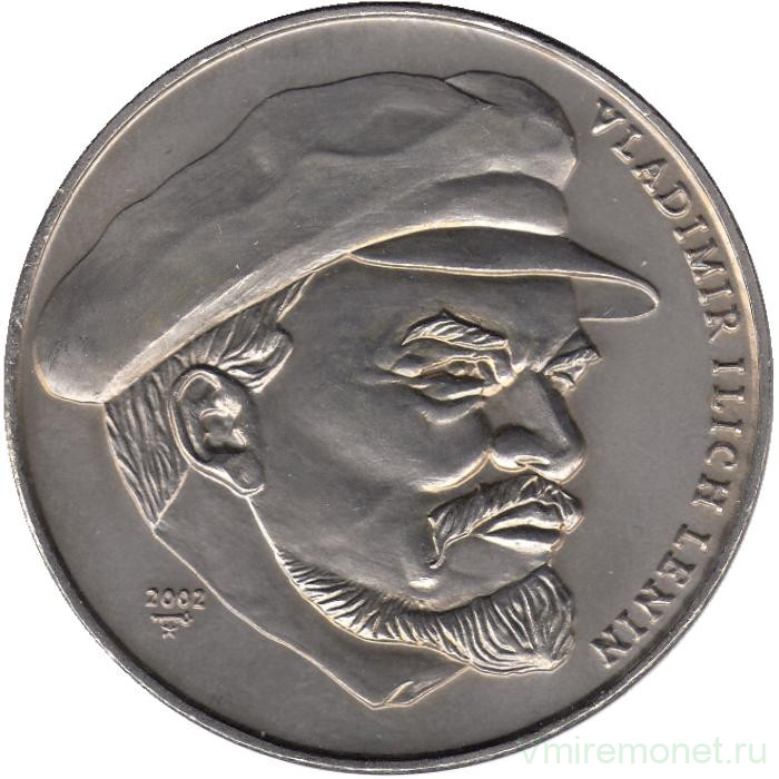 Монета. Куба. 1 песо 2002 год. Лидеры мирового пролетариата. Владимир Ленин.