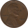 Монета. США. 1 цент 1941 год. ав.