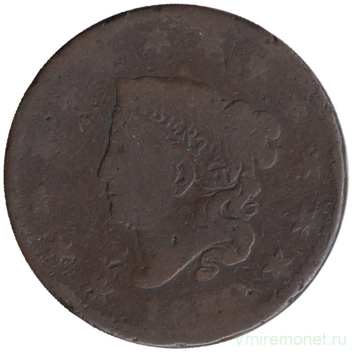 Монета. США. 1 цент 1816-1835 год. 