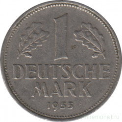 Монета. ФРГ. 1 марка 1955 год. Монетный двор - Штутгарт (F).