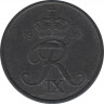 Монета. Дания. 5 эре 1959 год. ав.