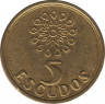 Монета. Португалия. 5 эскудо 1996 год. ав.