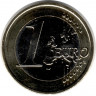 Монета. Монако. 1 евро 2024 год.