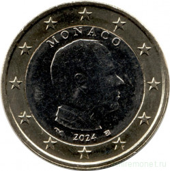 Монета. Монако. 1 евро 2024 год.