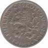 Монета. Чехословакия. 1 крона 1937 год. ав.