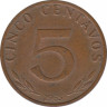Монета. Боливия. 5 сентаво 1965 год. ав.