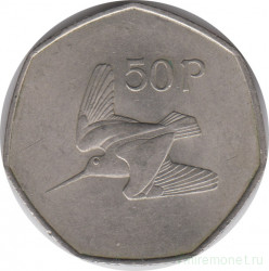 Монета. Ирландия. 50 пенсов 1970 год.