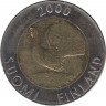Монета. Финляндия. 10 марок 2000 год. ав.
