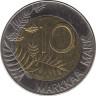 Монета. Финляндия. 10 марок 2000 год. рев.
