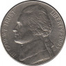 Монета. США. 5 центов 2003 год. Монетный двор D. ав.