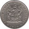 Монета. Южно-Африканская республика (ЮАР). 10 центов 1970 год. ав.