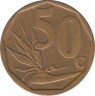 Монета. Южно-Африканская республика (ЮАР). 50 центов 2005 год. рев.