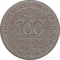 Монета. Западноафриканский экономический и валютный союз (ВСЕАО). 100 франков 1996 год.