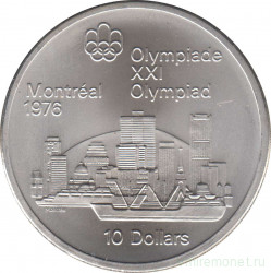 Монета. Канада. 10 долларов 1973 год. XXI летние Олимпийские Игры Монреаль 1976. Монреаль.