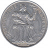 Монета. Французская Полинезия. 5 франков 1982 год. ав.
