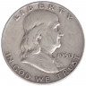 Монета. США. 50 центов 1950 год. Франклин. Монета. США. 50 центов 1950 год. Франклин.