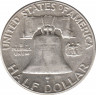 Монета. США. 50 центов 1950 год. Франклин. рев.