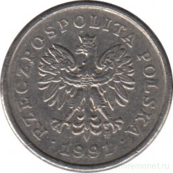 Монета. Польша. 10 грошей 1991 год.
