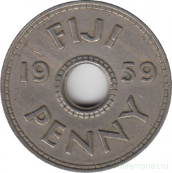 Монета. Фиджи. 1 пенни 1959 год.