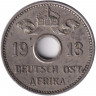 Монета. Германская Восточная Африка. 5 геллеров 1913 год. А.