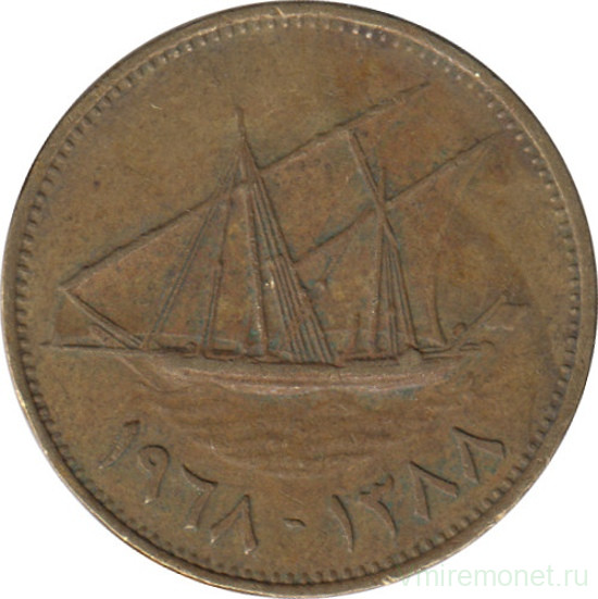 Монета. Кувейт. 10 филсов 1968 год.