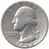 Монета. США. 25 центов 1943 год. Монетный двор D.