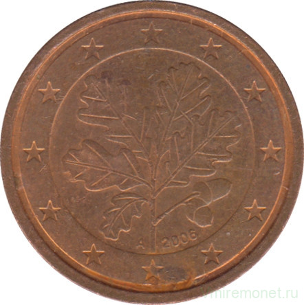 Монета. Германия. 2 цента 2006 год. (A).