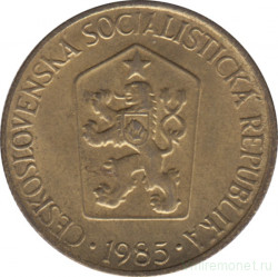 Монета. Чехословакия. 1 крона 1985 год.