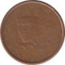 Монета. Франция. 1 цент 2001 год. ав.
