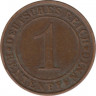 Монета. Германия. Веймарская республика. 1 рентенпфенниг 1923 год. Монетный двор - Гамбург (J). рев.