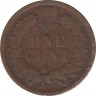 Монета. США. 1 цент 1896 год. рев.