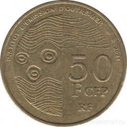 Монета. Французские тихоокеанские территории. 50 франков 2021 год.