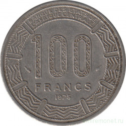 Монета. Центральноафриканский экономический и валютный союз (ВЕАС). 100 франков 1975 год.