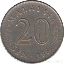 Монета. Малайзия. 20 сен 1980 год.