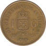 Монета. Нидерландские Антильские острова. 1 гульден 2006 год. ав.
