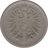 Монета. Германия (Германская империя 1871-1922). 10 пфеннигов 1875 год. (E). рев.