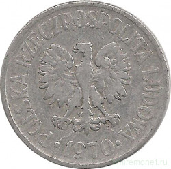 Монета. Польша. 50 грошей 1970 год.