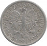 Реверс.Монета. Польша. 2 злотых 1971 год.