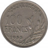 Монета. Франция. 100 франков 1955 год. Монетный двор - Париж. ав.