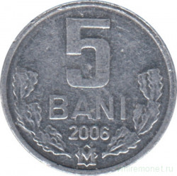 Монета. Молдова. 5 баней 2006 год.