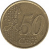 Монета. Италия. 50 центов 2002 год. рев.