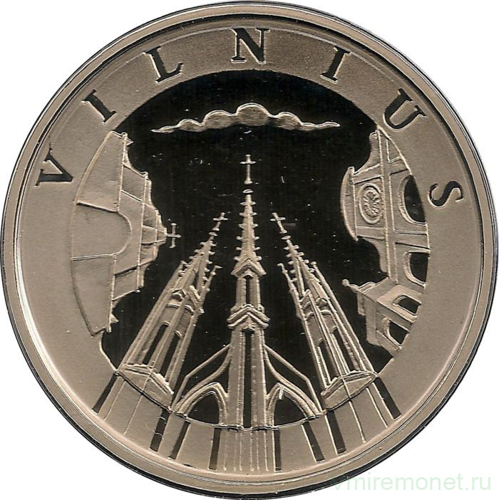 Монета. Литва. 10 литов 1998 год. Вильнюс.