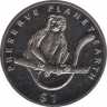Монета. Эритрея. 1 доллар 1994 год. Берегите Землю! Колобус. ав.