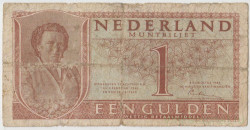 Банкнота. Нидерланды. 1 гульден 1949 год.
